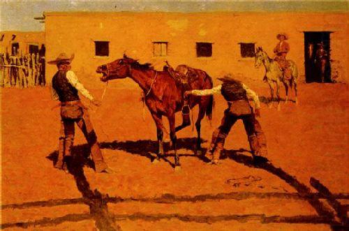 Frederick Remington His First Lesson china oil painting image